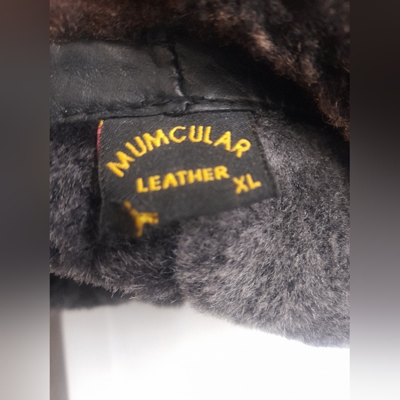 Mumcular - Mens Leather hat (XL) - Black - Vintage - Picture 9 of 11